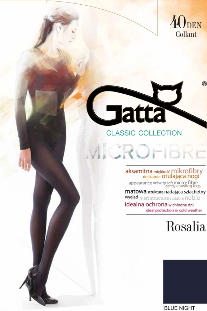 ROSALIA 40 - Rajstopy Mikrofibra 40 DEN Gatta - blue night
