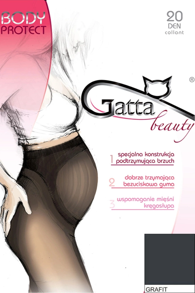 BODY PROTECT -  Rajstopy ciążowe 20 DEN Gatta - grafit