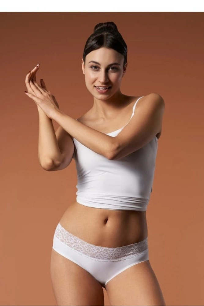 Figi damskie Hipsters białe Julimex